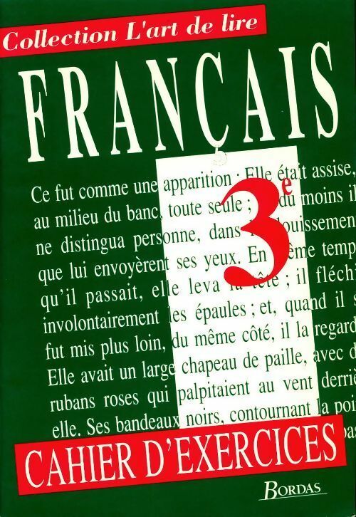 Livrenpoche : Français 3e. Cahier d'exercices - Colmez - Livre