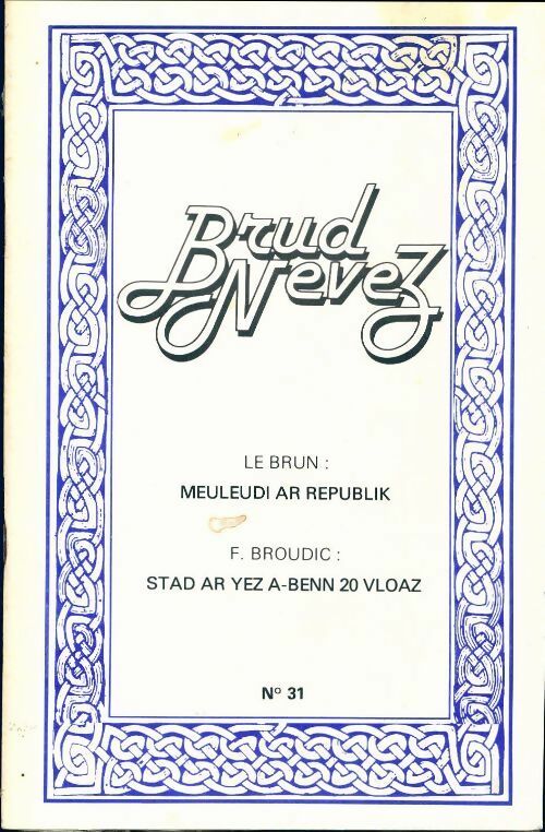 Livrenpoche : Brud nevez 1980 n°31 - Collectif - Livre
