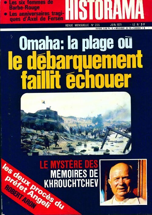 Livrenpoche : Historama n°235 : Omaha : la plage où le débarquement faillir échouer - Collectif - Livre