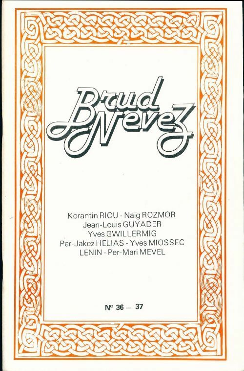 Brud nevez 1980 n°36-37 - Collectif -  Brud nevez - Livre