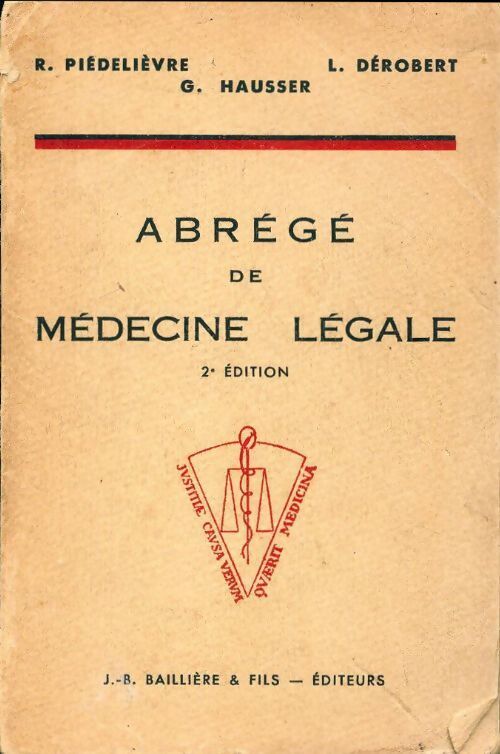 Livrenpoche : Abrégé de médecine légale - Collectif - Livre