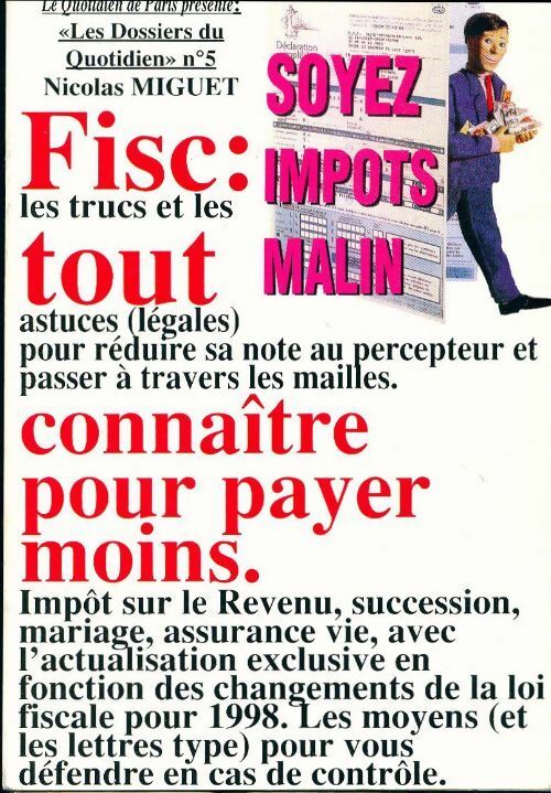 Livrenpoche : Les dossiers du quotidien n°5 : Fisc : tout connaître pour payer moins - Collectif - Livre