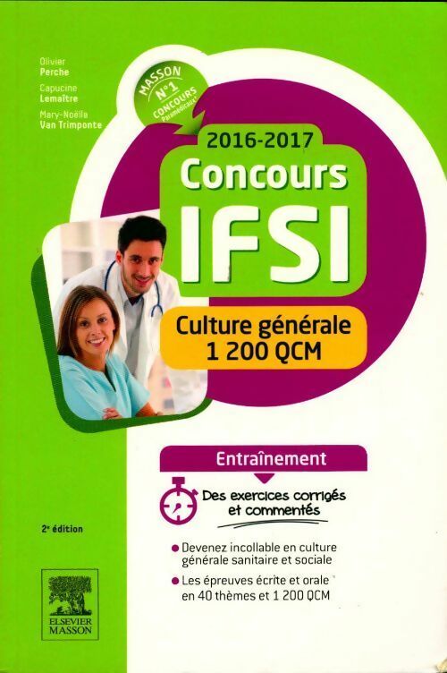 Livrenpoche : Concours IFSI 2016-2017 . Culture générale - 1 200 QCM - Olivier Perche - Livre