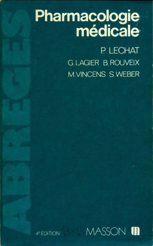 Livrenpoche : Pharmacologie médicale - Collectif - Livre