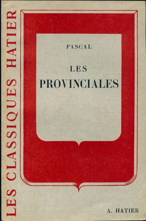 Livrenpoche : Provinciales (extraits) - Pascal - Livre