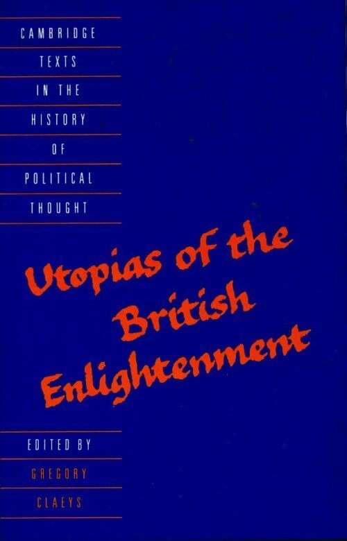 Livrenpoche : Utopias of the British enlightenment - Collectif - Livre