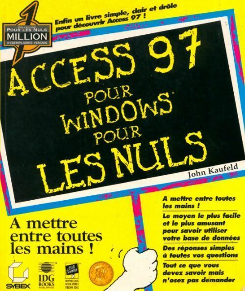 Livrenpoche : Access 97 pour windows pour les nuls - John Kaufeld - Livre