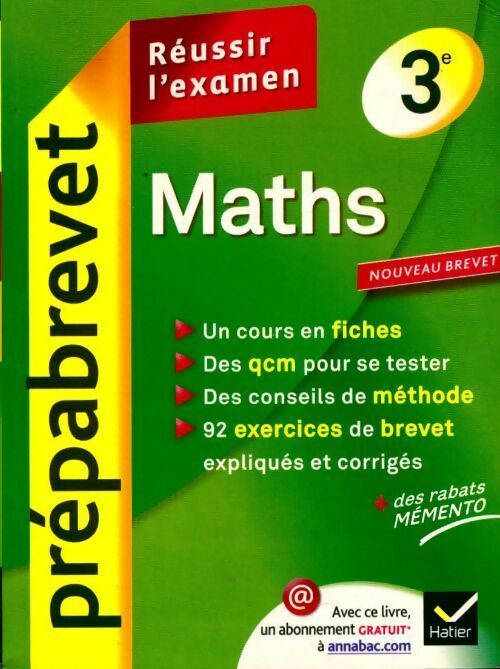 Livrenpoche : Maths 3e - Jean-Pierre Bureau - Livre