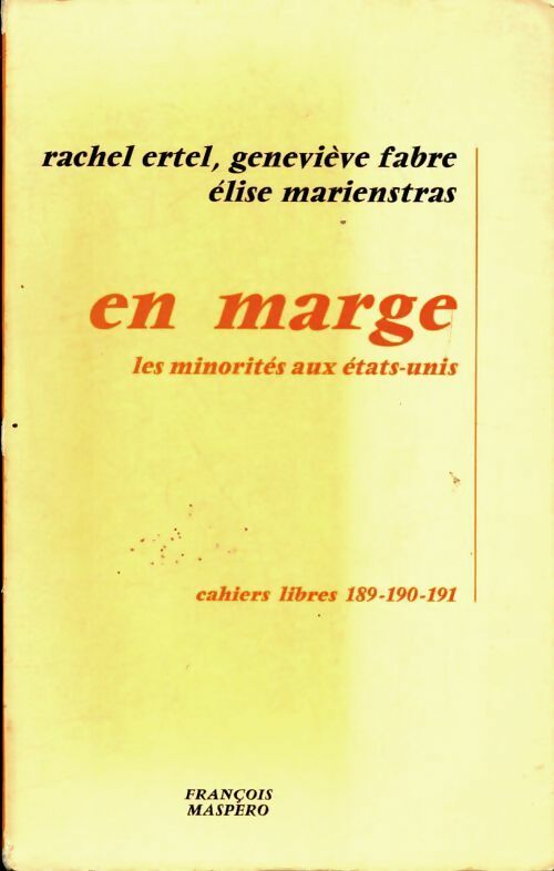Livrenpoche : En marge, les minorités aux Etats-Unis - Collectif - Livre