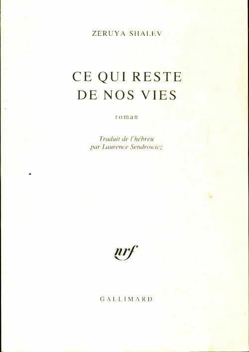 Livrenpoche : Ce qui reste de nos vies - Zeruya Shalev - Livre