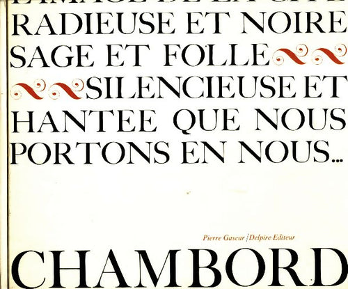 Livrenpoche : Chambord - Pierre Gascar - Livre