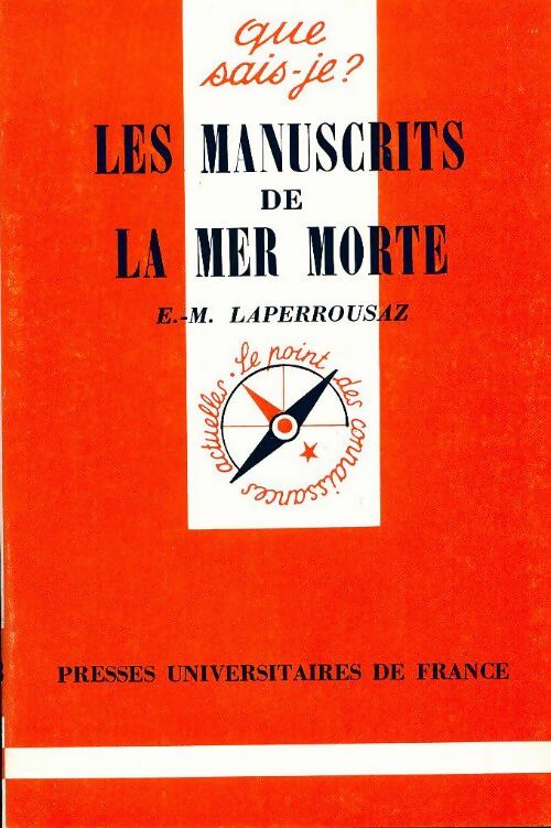 Livrenpoche : Les manuscrits de la Mer Morte - Ernest-Marie Laperrousaz - Livre