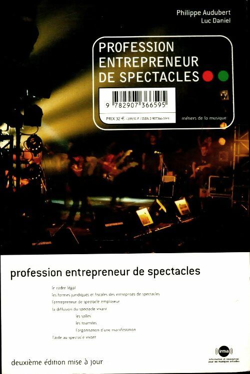 Livrenpoche : Profession entrepreneur de spectacles - Philippe Audubert - Livre