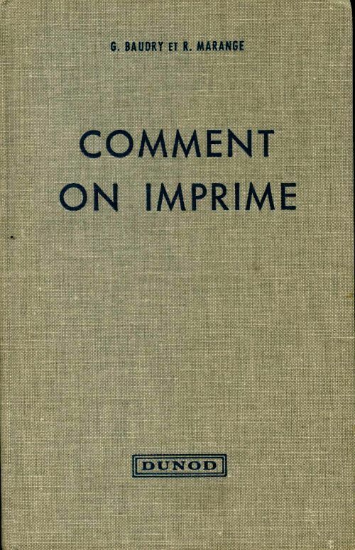 Livrenpoche : Comment on imprime - G Baudry - Livre