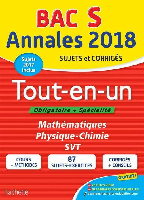 Livrenpoche : Annales bac S 2018 - Frédérique De La Baume-Elfassi - Livre