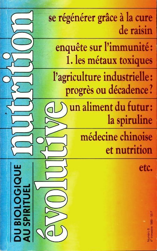 Livrenpoche : Nutrition évolutive n°8 - Collectif - Livre