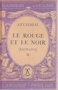 Livrenpoche : Le rouge et le noir Tome II (extraits) - Stendhal - Livre