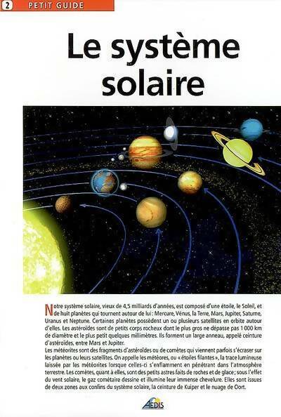 Livrenpoche : Le système solaire - Collectif - Livre