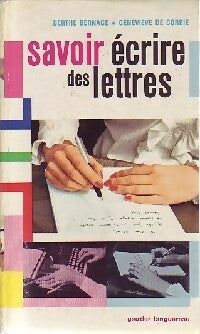 Livrenpoche : Savoir écrire des lettres - Geneviève De Corbie - Livre