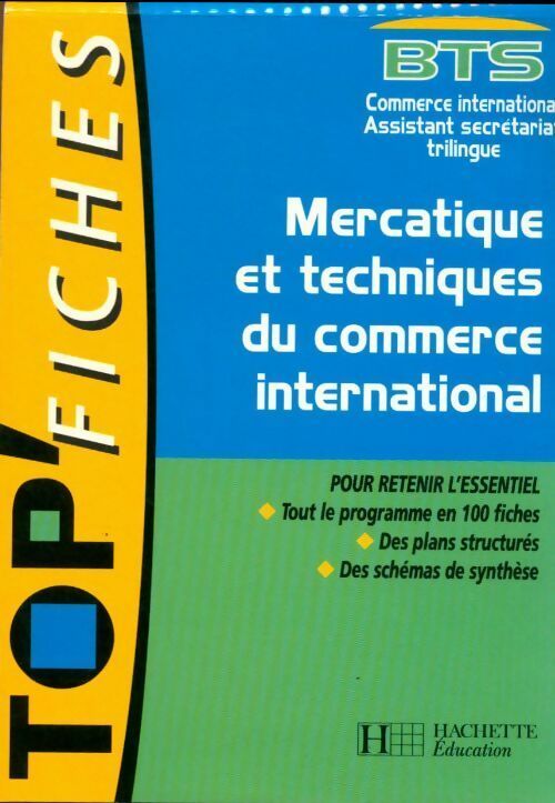 Mercatique et techniques du commerce international BTS - Martine Massabie-François -  Top'fiches - Livre