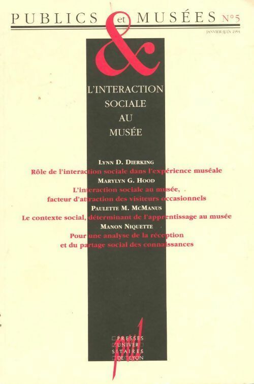 Livrenpoche : Publics & musées n°5 : L'interaction sociale au musée - Collectif - Livre