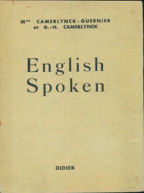 Livrenpoche : English spoken - Mme Camerlynck-Guernier - Livre