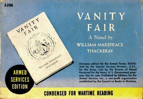Livrenpoche : Vanity fair - William Makepeace Thackeray, William Thackeray - Livre