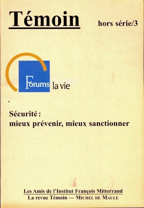 Livrenpoche : Sécurité : mieux prévenir, mieux sanctionner - Collectif - Livre