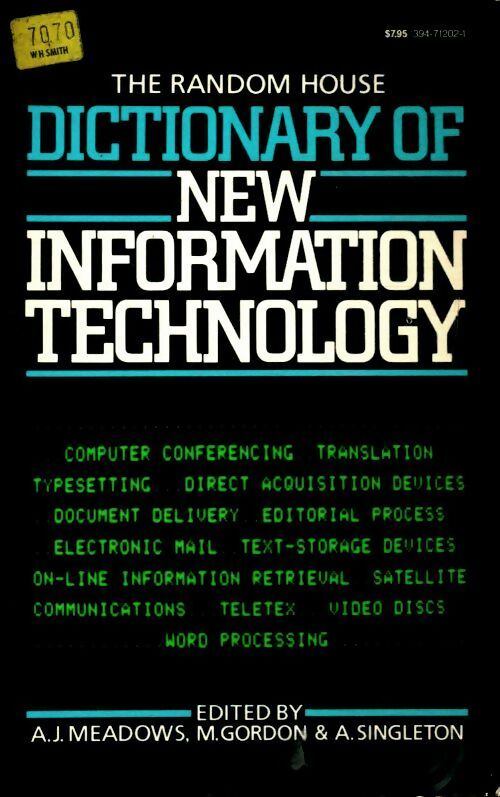Livrenpoche : The random house dictionary of new information technology - M Gordon - Livre