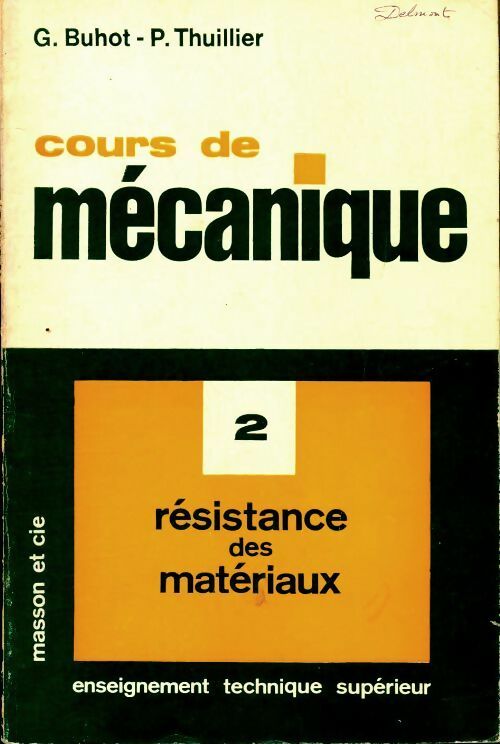 Livrenpoche : Cours de mécanique Tome II - G. Buhot - Livre