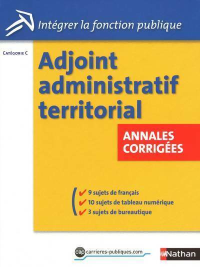 Livrenpoche : Adjoint administratif territorial. Annales corrigées - Pascal Tuccinardi - Livre