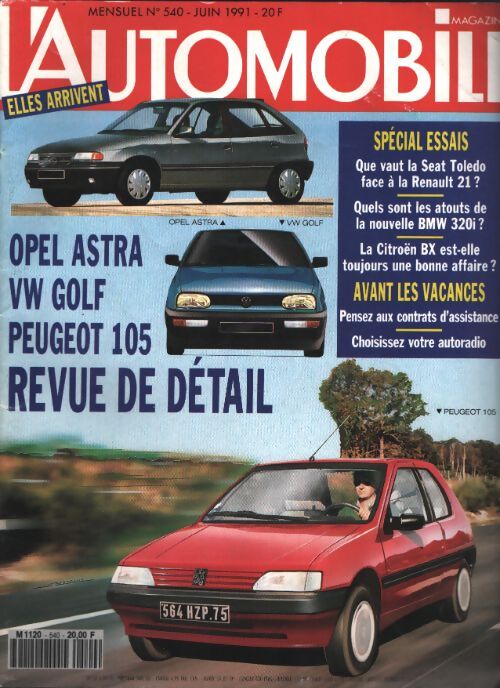 L'automobile magazine n°540 : Opel Astra / VW Golf - Collectif - Livre