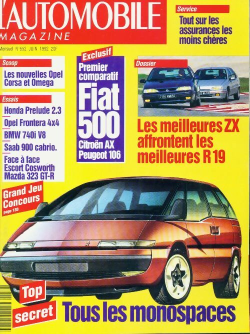 Livrenpoche : L'automobile magazine n°552 : Tous les monospaces - Collectif - Livre