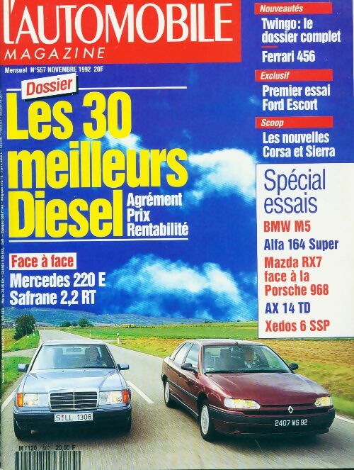 Livrenpoche : L'automobile magazine n°557 : Les 30 meilleurs diesel - Collectif - Livre