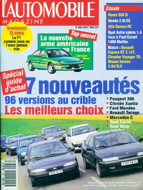 Livrenpoche : L'automobile magazine n°566 : 7 nouveautés 96 - Collectif - Livre