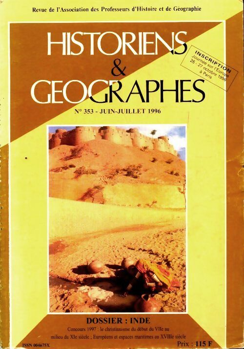 Livrenpoche : Historiens & géographes n°353  - Collectif - Livre