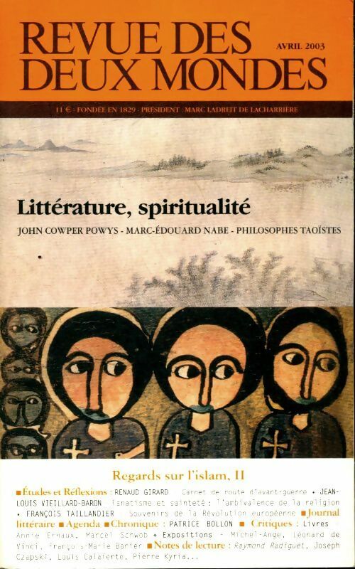 Livrenpoche : Revue des deux mondes avril 2003 - Collectif - Livre