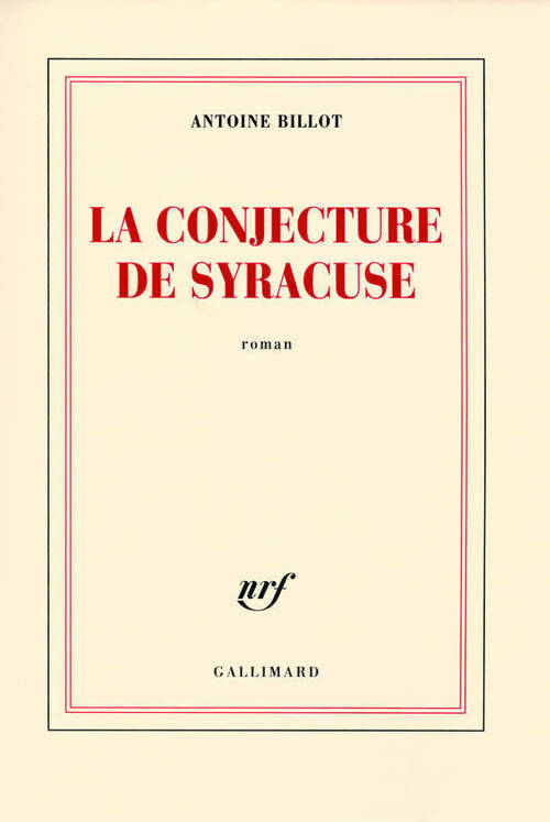 Livrenpoche : La conjecture de syracuse - Antoine Billot - Livre