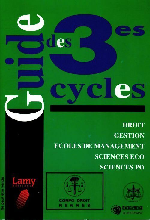 Livrenpoche : Guide des 3es cycle 1994 - Collectif - Livre