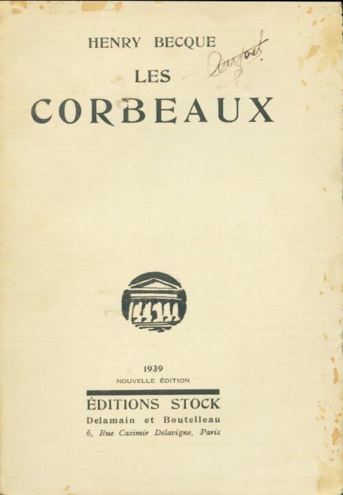 Livrenpoche : Les corbeaux - Henry Becque - Livre