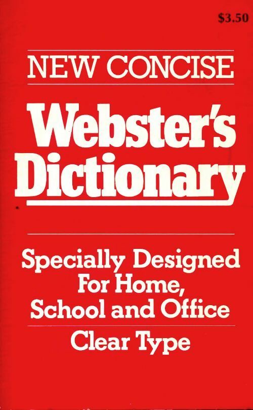 Livrenpoche : Webster's dictionary - Collectif - Livre