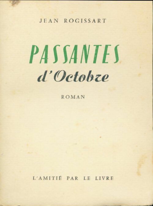 Livrenpoche : Passantes d'octobre - Jean Rogissart - Livre