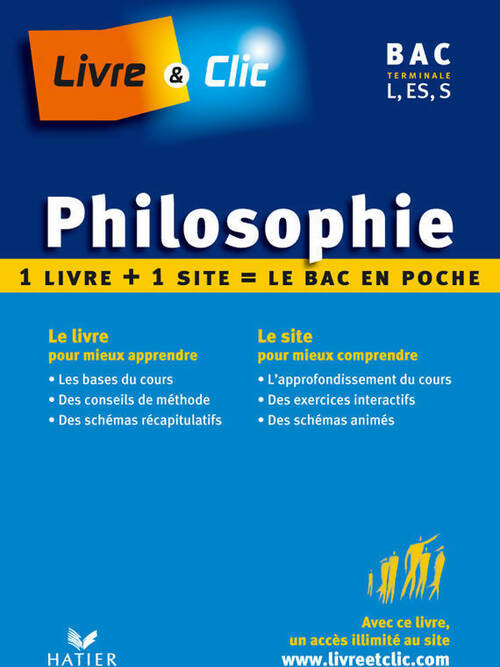 Philosophie Terminales L, ES, S - François Jourde -  Livre & Clic - Livre