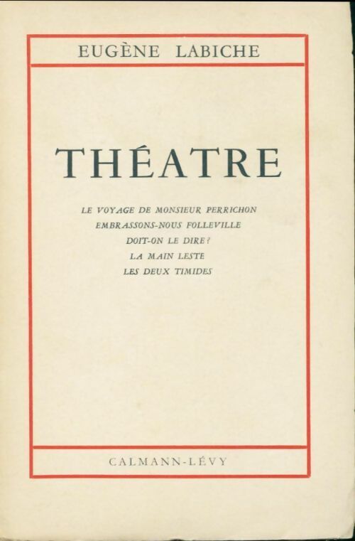 Livrenpoche : Théâtre Tome II - Eugène Labiche - Livre