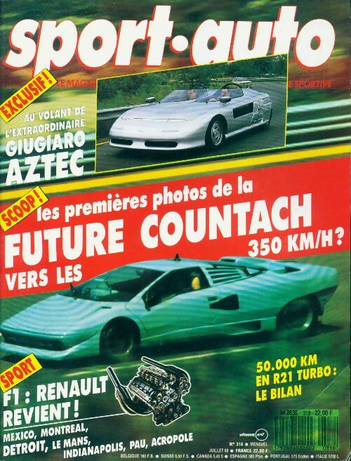Livrenpoche : Sport-auto n°318 : Future Countach - Collectif - Livre