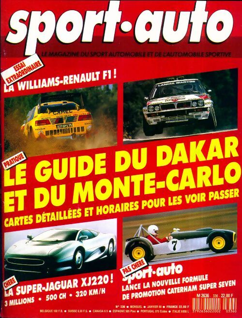 Livrenpoche : Sport-auto n°336 : Le guide du Dakar et du Monte-Carlo - Collectif - Livre