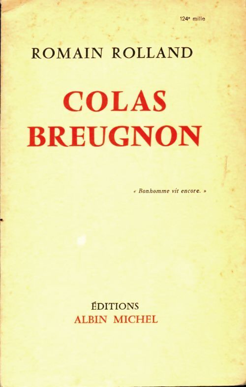 Colas Breugnon - Romain Rolland - Livre