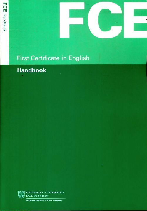 Livrenpoche : First certificate in English handbook - Collectif - Livre