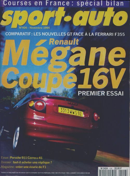 Livrenpoche : Sport-auto n°406 : Mégane coupé 16V - Collectif - Livre