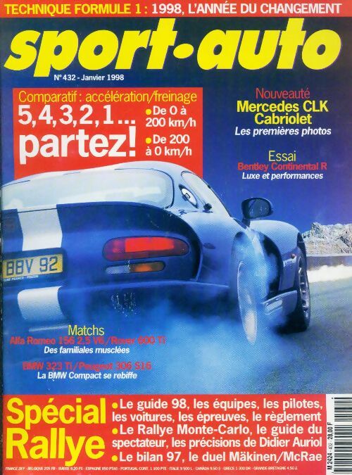 Livrenpoche : Sport-auto n°432 : Comparatif accélération - Collectif - Livre
